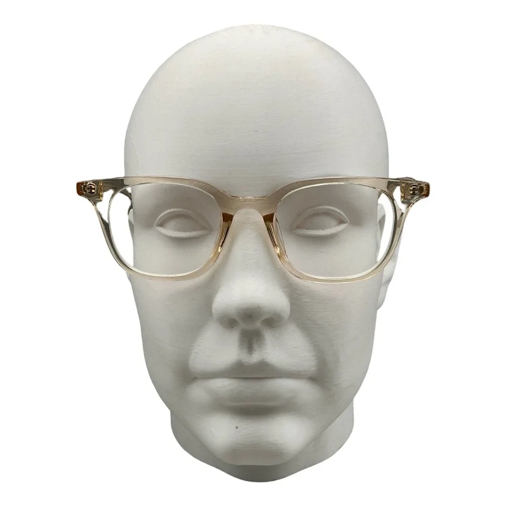 Yesglasses Gemini 50-22-150 C6 Champagne Tan Square Eyeglasses Frames